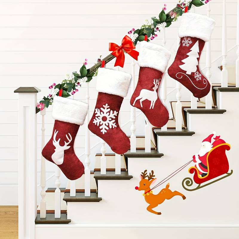 4 Pack Christmas Stockings