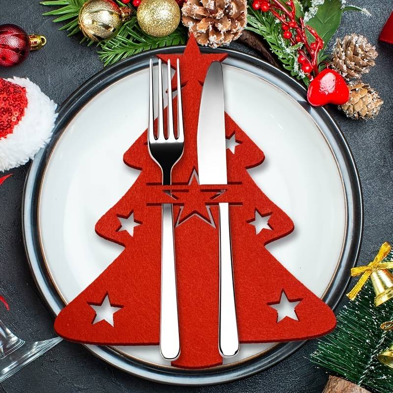 Christmas Cutlery Cloth