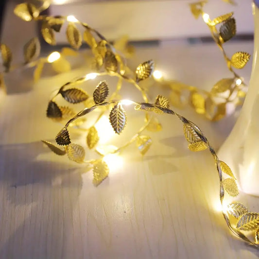 Gold Leaf LED Decoration