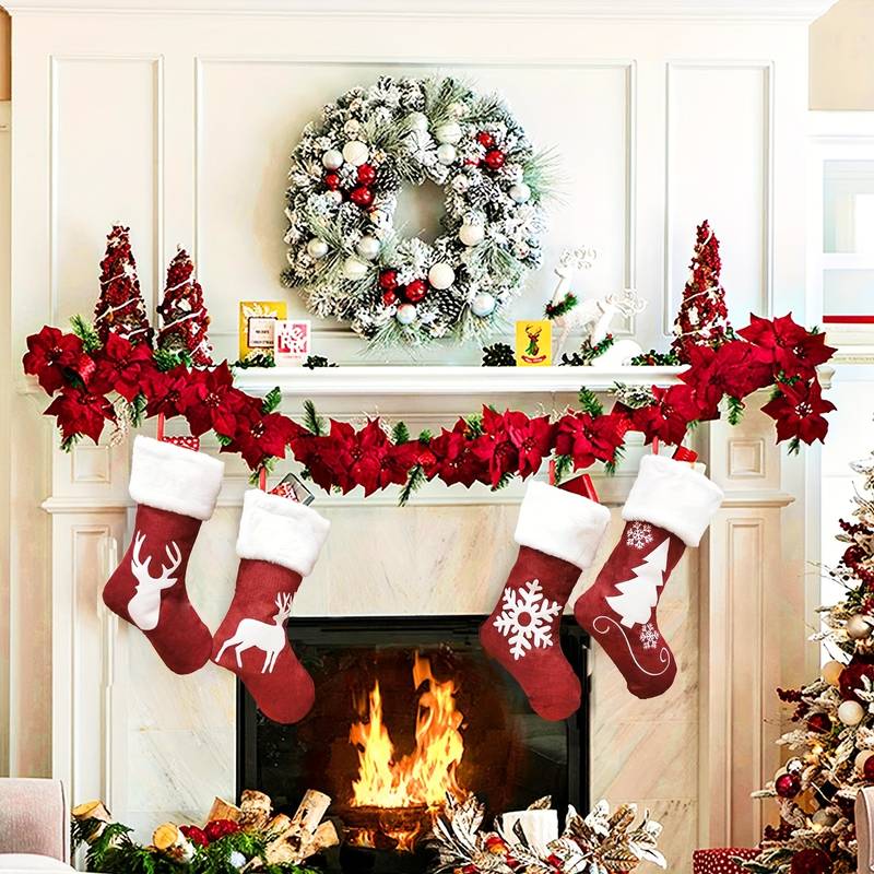 4 Pack Christmas Stockings