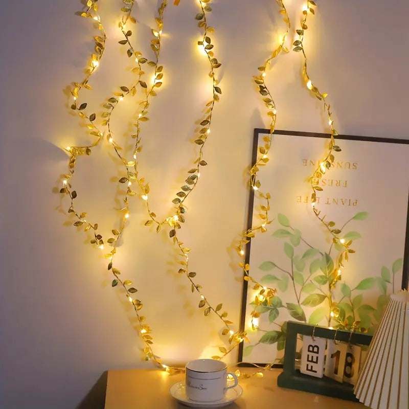 Gold Leaf LED Decoration