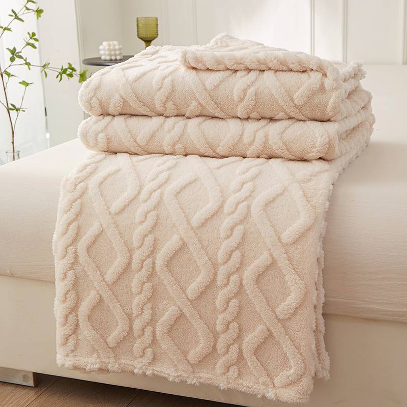 Fleece Throw Blanket For Sofa or Bed