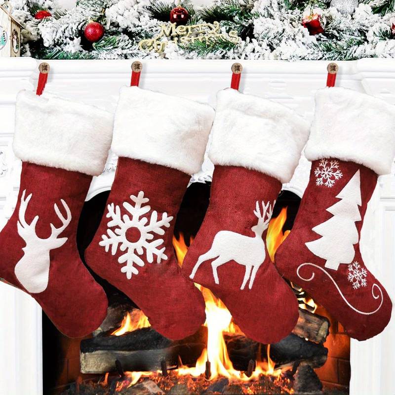 4 Pack Christmas Stockings