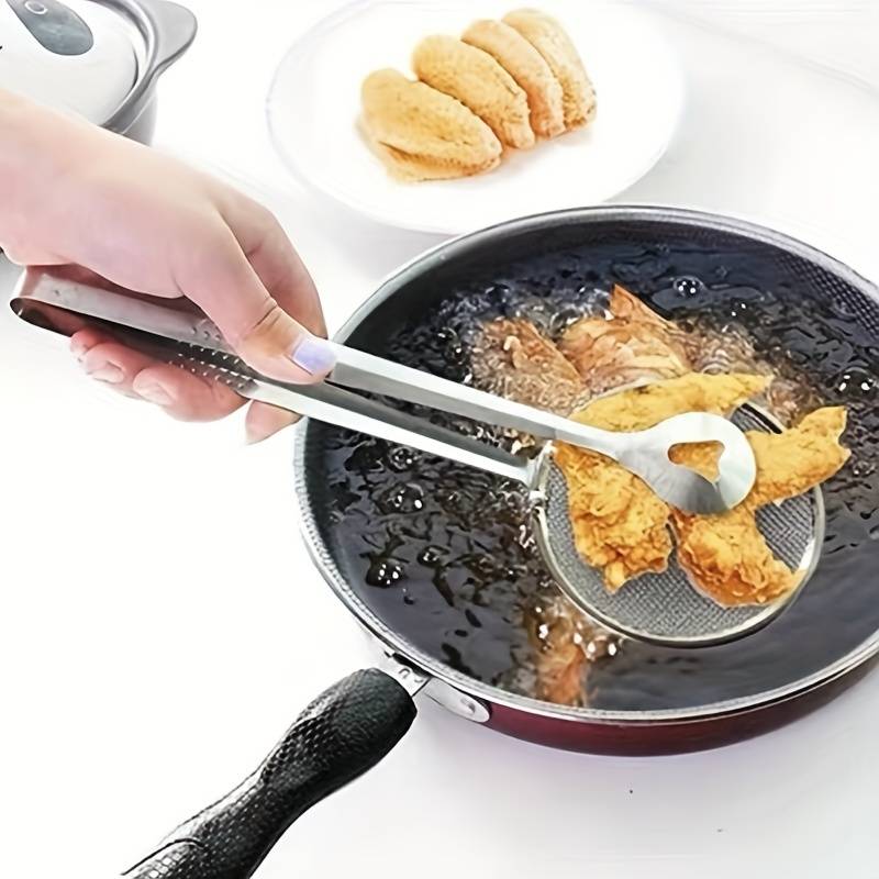 Frying oil strainer