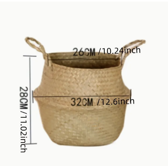 Woven Seagrass Flowerpot