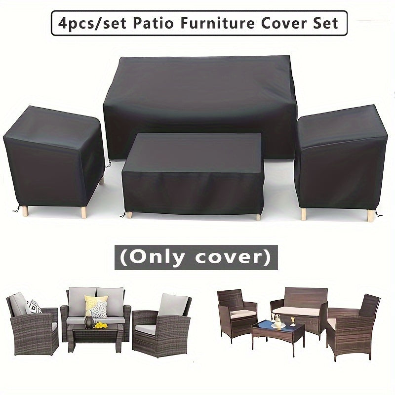 Patio furniture cover set