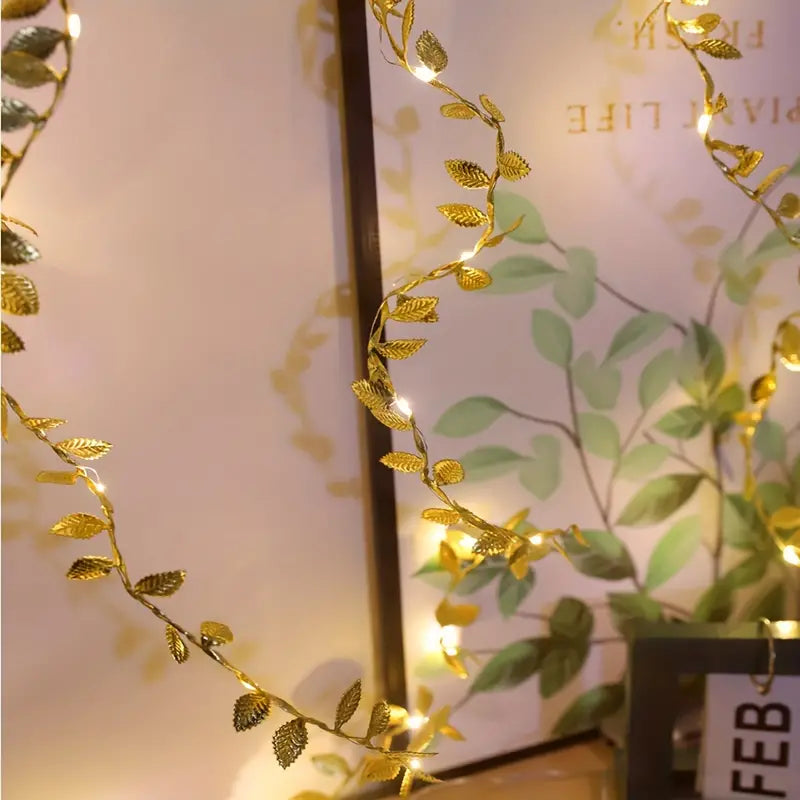 Gold Leaf LED Decoration