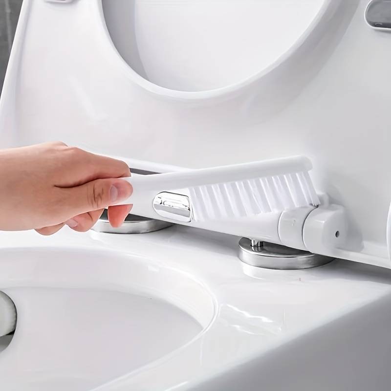 Dual toilet brush and holder set