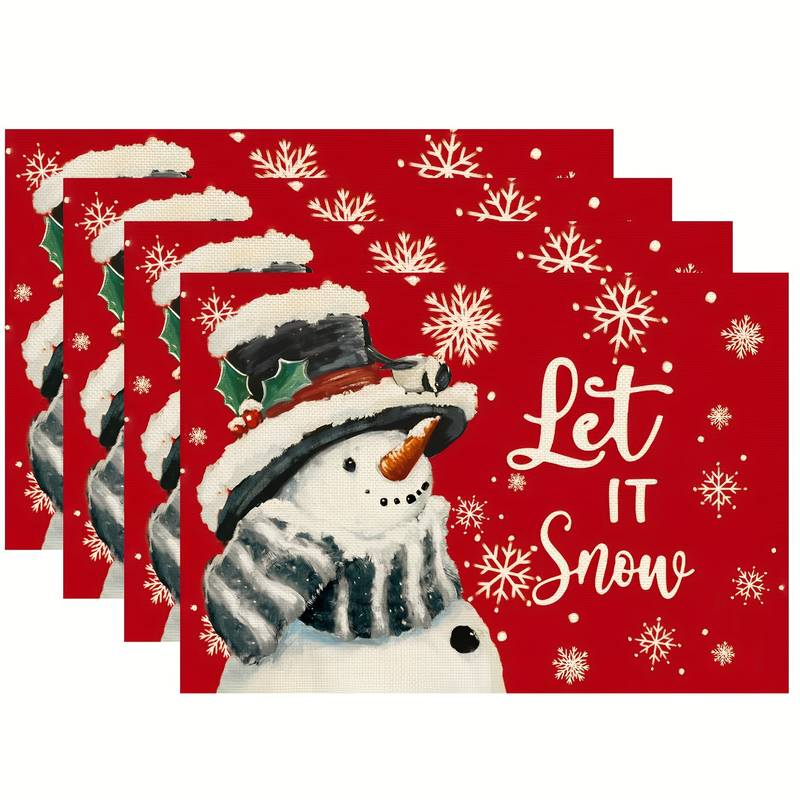 Christmas Table Mat - 4 Pack