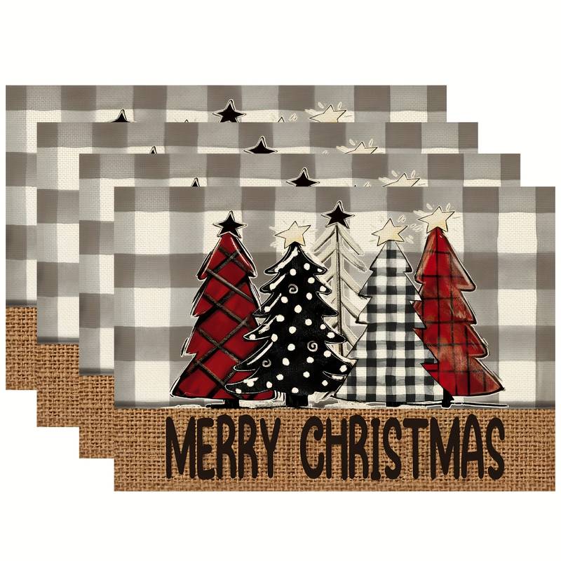 Christmas Table Mat - 4 Pack