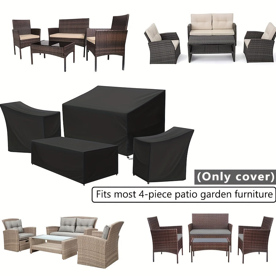 Patio furniture cover set