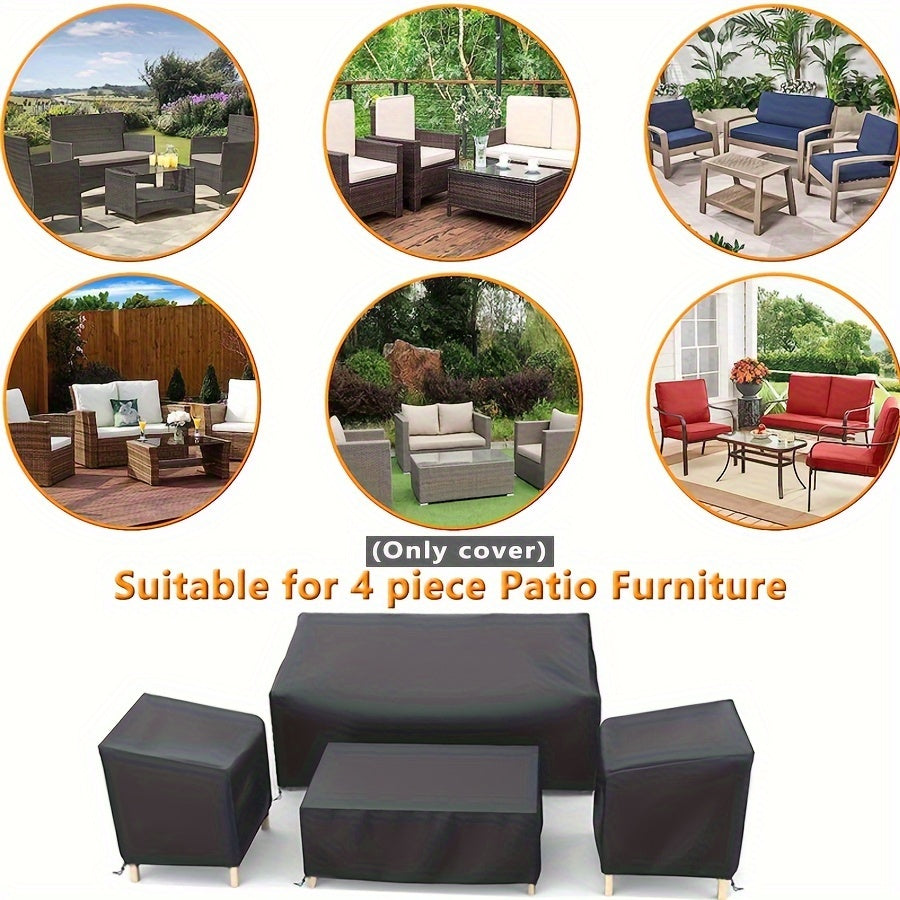 Patio furniture cover set